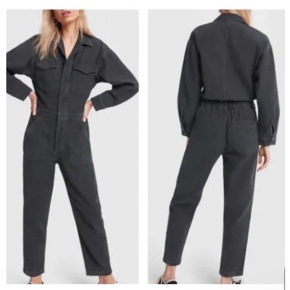 CITIZENS OF HUMANITY Surplus Black Wash Denim Jumpsuit Size XS - Picture 2 of 9